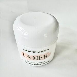 jar of La Mer The Moisturizing Cream 2 oz 60 ml empty glass jar only